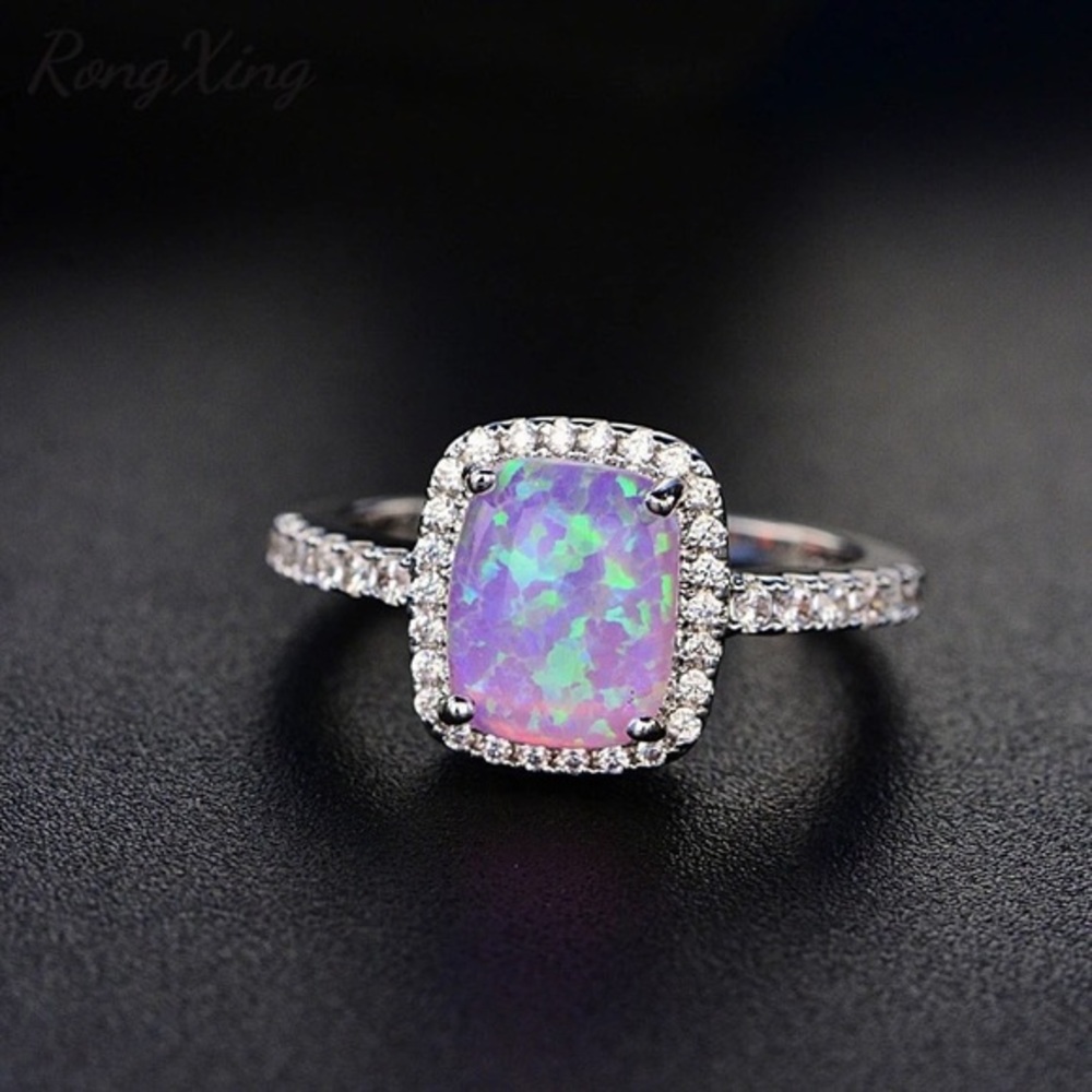 Sterling Silver Opal Ring